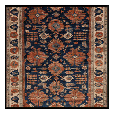 Tapis brun turc lavable à la machine