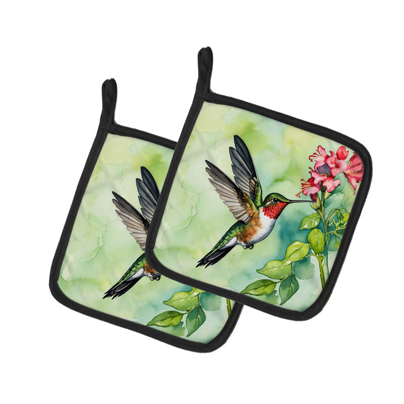 Paire de porte-casseroles Rubythroated Hummingbird