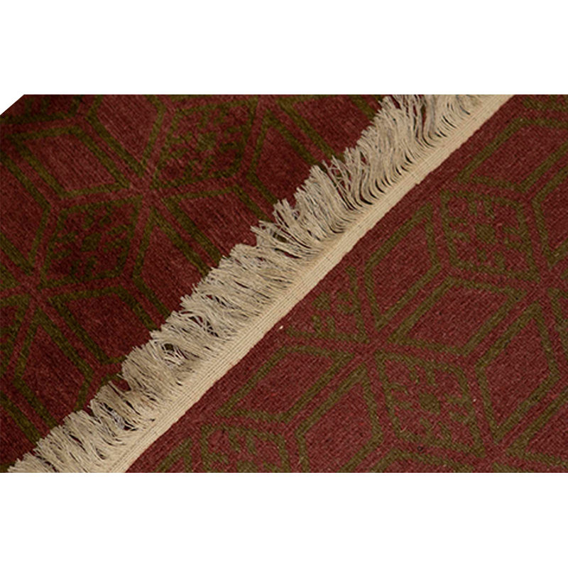 Hand-Knotted High-Quality Red Area Rug