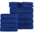L'ensemble de serviettes de luxe 12 pièces comprend 4 serviettes de bain, 4 serviettes à main et 4 débarbouillettes