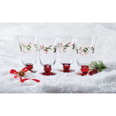 Winterberry 14 oz. Glass Goblet