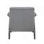 Casual Transitional Accent Chair 1Pc Grey Velvet Upholstery Solid Wood Frame Living Room Furniture