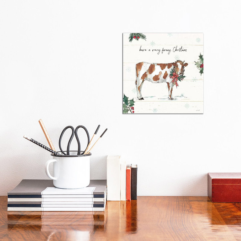 Holiday On The Farm III by Anne Tavoletti - Wrapped Canvas Print, 30.48cm H x 30.48cm W