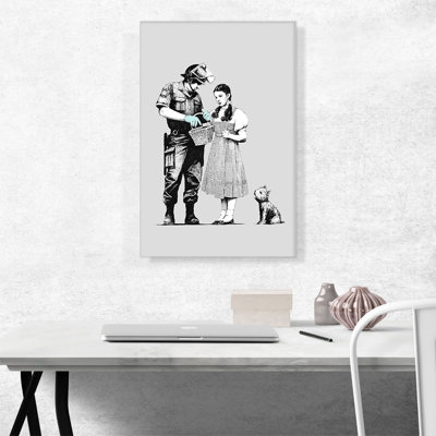 " Dorothy Police Search " by Banksy Painting Print