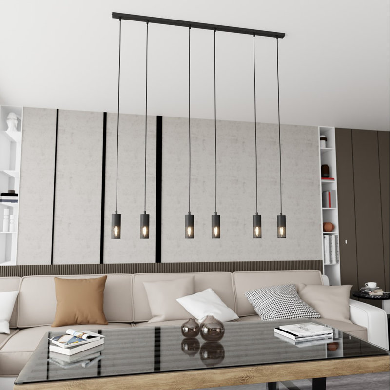 Avishay 6 - Light Pendant, Matte Black