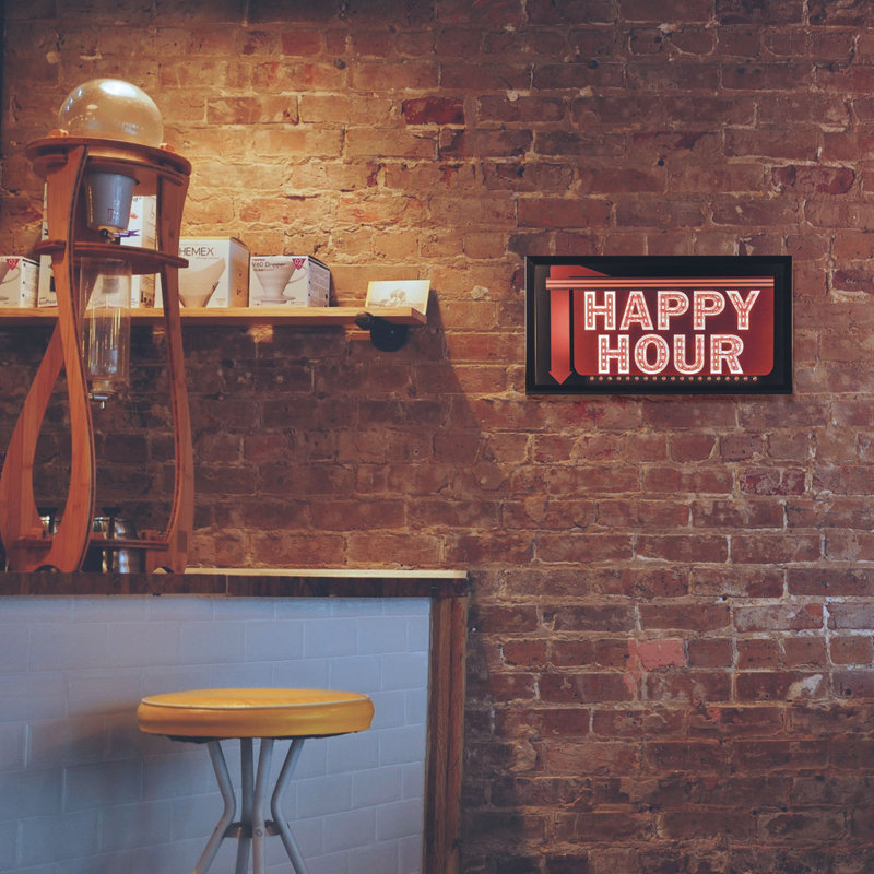 Enseigne lumineuse del happy hour Yorba