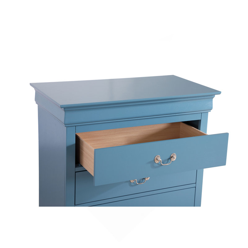 Commode Louis Phillipe G3180-CH, bleu sarcelle
