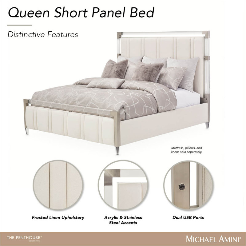 Penthouse Upholstered Bed, Queen