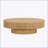 Handcrafted Ellipse Coffee Table, 43.7 Inch, Sturdy Pedestal Base, MDF for Living Room Elegance-527972815
