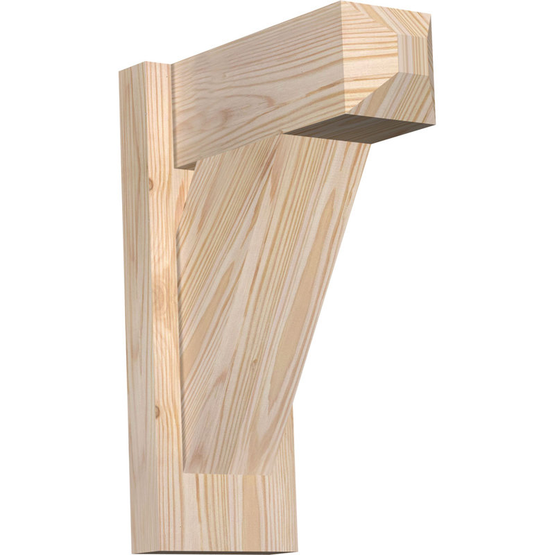 Artisan traditionnel en bois rustique, Sapin Douglas de 5 1/2 po (lisse), P 12 po x H 16 po