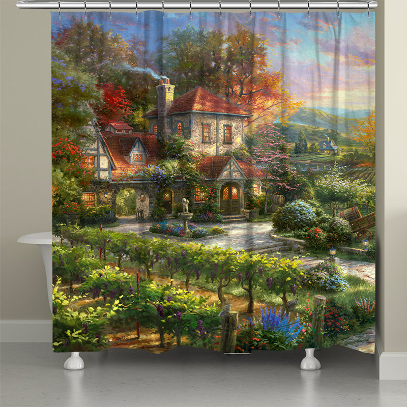 Polyester Shower Curtain, 71" H x 72" W