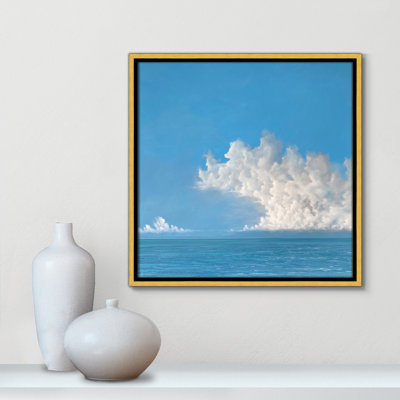 Lucilla 'Wave Clouds' - Picture Frame Print on Canvas
