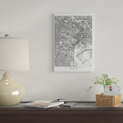 " Tokyo Minimal Urban Blueprint Map " by Hubert Roguski