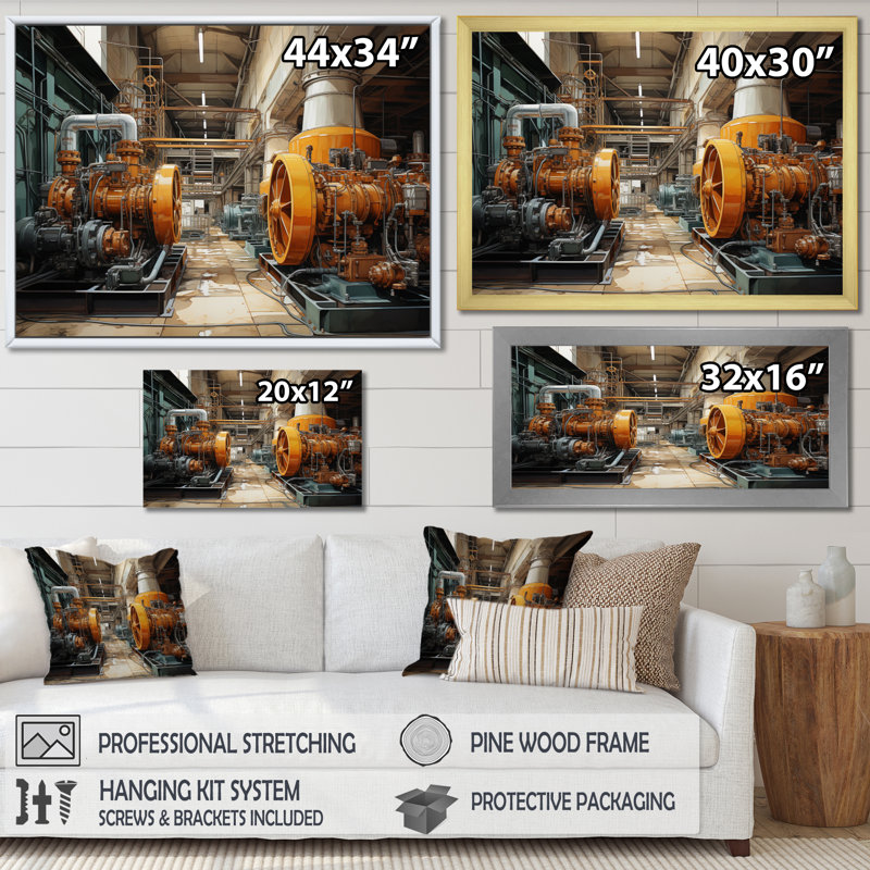 «Yellow Power Plants Powerful Energies» sur impression sur toile, H 30 po x l 40 po x P 1,5 po, Toile tendue