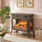 24" Freestanding Electric Fireplace Stove Heater With Upgraded Top Controls and Remote Control And 3D Flame Effect-1087033856