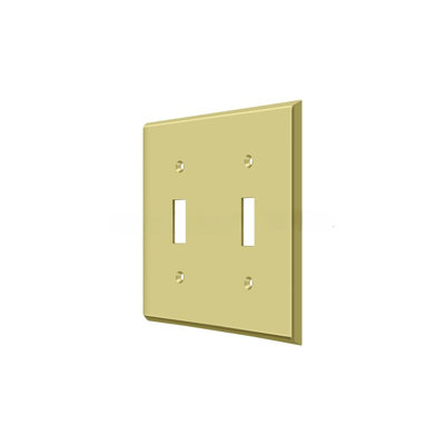 Deltana SWP4761U15A Switch Plate, Double Standard in Antique Nickel