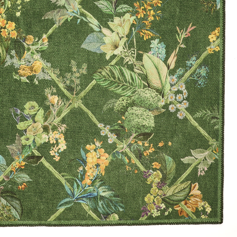 Geometric Digitally Printed 100% Polyester Area Rug, Rectangle 152 x 230 cm