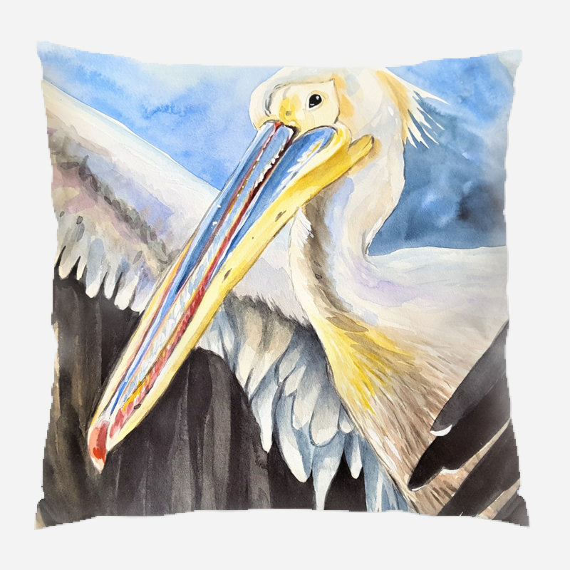 Coussin Pelican, Microsuède, Intérieur