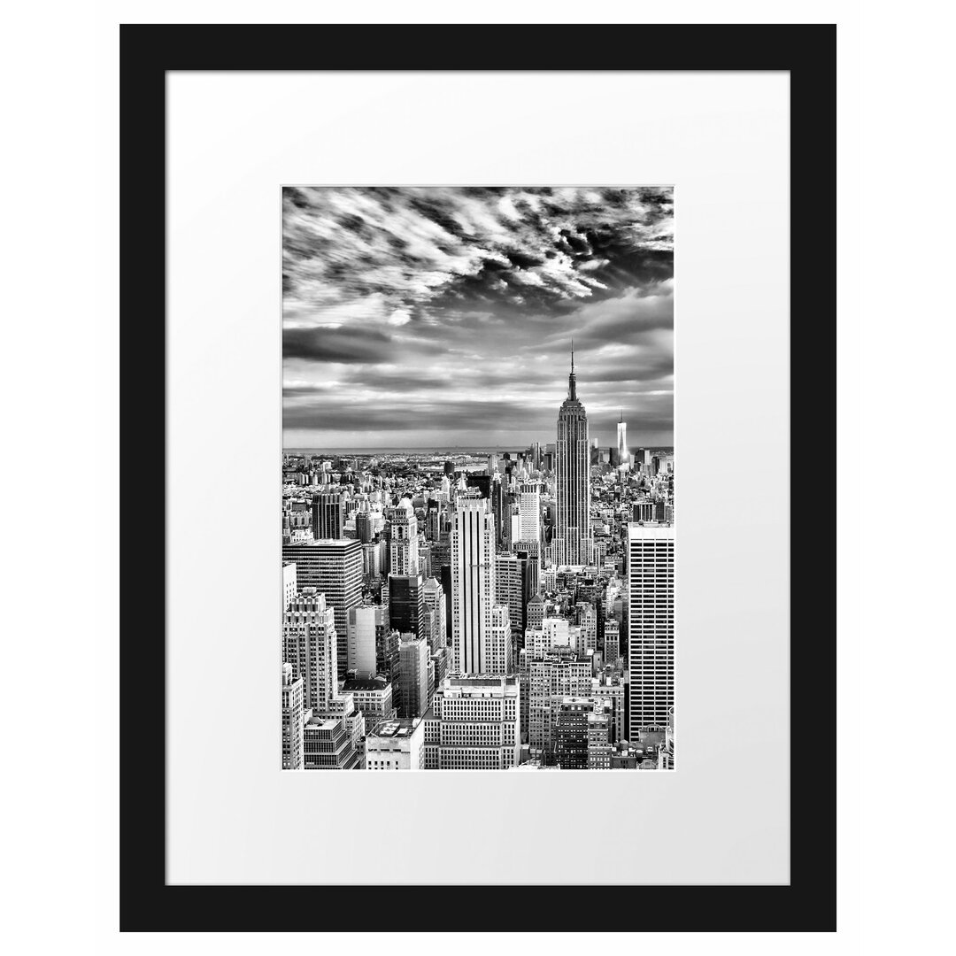 Gerahmtes Poster Skyline New York