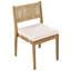 Table et chaise d'extérieur en bois avec coussins rembourrés pour la vie