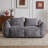 75.2''Oversized Compression Loveseat Bean Bag Sofa-1084743927