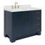 ARIEL Taylor 42.25 Single Sink Bathroom Vanity with Man-Made Stone Top-Oval-661486142-635474370-635474380
