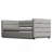 Twin Size Daybed With Trundle, Upholstered Daybed With Padded Back, Gray