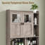 Armoire de rangement au-dessus de la toilette avec tablettes réglables-1203213685