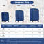 Ensemble de valise extensible Softside L bag 3 pièces avec sac de voyage