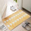 Tapis d'entrée jaune antidérapant Jebreel