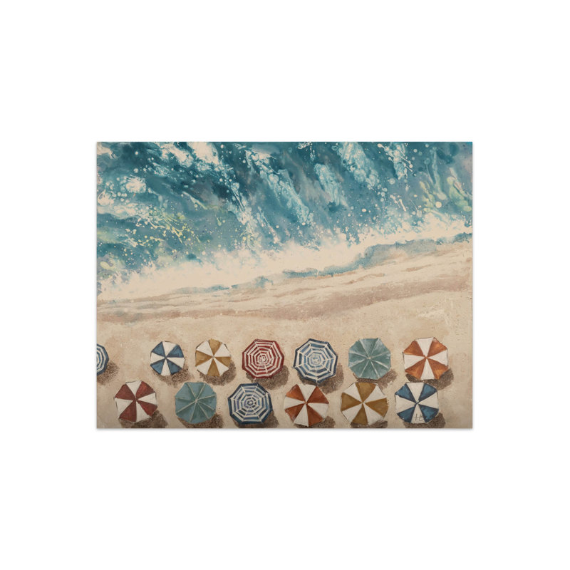 Acrylic painting, hand -painted, recreation by the sea