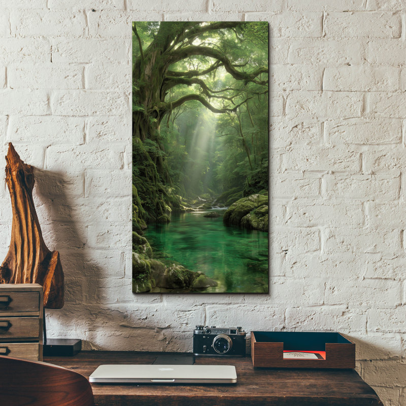 Art mural épique «Enchanted Forest» par Rich Monet, 12 po x 24 po, H 24 po x l 12 po