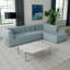 Canapé modulaire en chenille 112,2 po-385146422