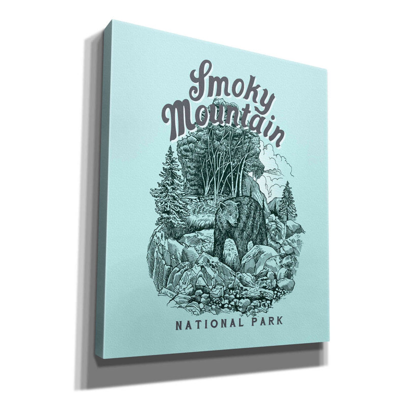 «Smokies on Canvas» par Rachel Caldwell, reproduction, H 24 po x l 20 po x P 0,75 po