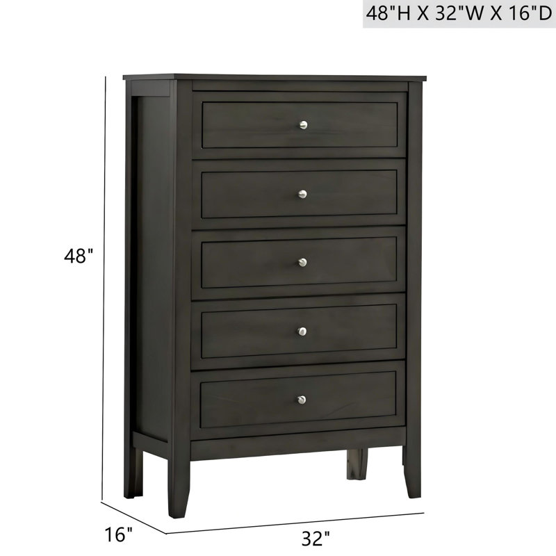 Commode Daniel, gris, Gris