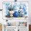 Ensemble de décorations murales bleues et blanches Boho-107182265-107182267