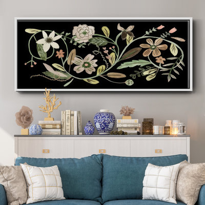 Fleurs pressées II - toile encadrée