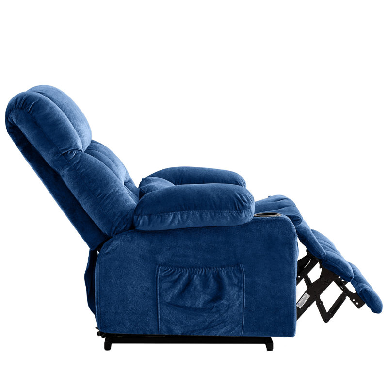 Fauteuil inclinable à deux moteurs et grand releveur pour personnes âgées