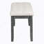 Ensemble de table de salle à manger 6 pièces, 6 pieds, 4 chaises rembourrées et 1 banc pour la salle à manger et la cuisine