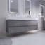Ensemble de meuble-lavabo double mural 72 po Babajide-586463846