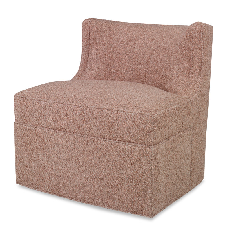 Social Swivel Slipper Chair, Venice Linen