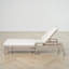 Ensemble de chaises longues d'extérieur, 2, 5 positions réglables, bois massif, structure aux lignes épurées, contemporain, détente au bord de la piscine-1855838905