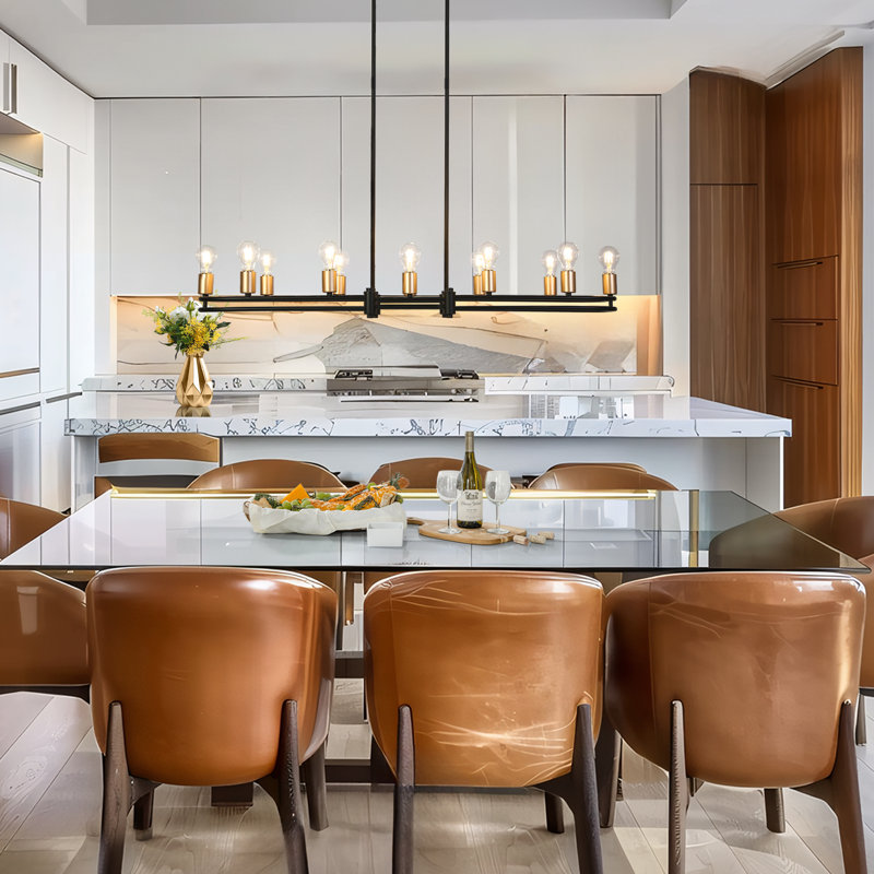 12-Light Linear Kitchen Island Pendant Light