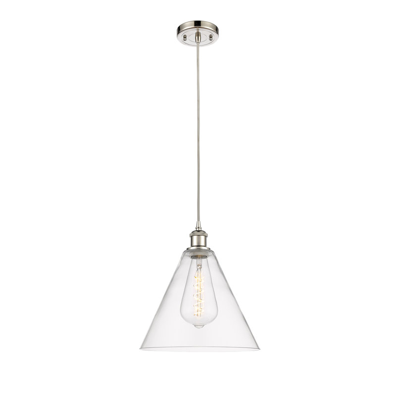 Luminaire suspendu sphérique à 1 lumière Allean, Cuivre antique, Blanc mat, H 11,75 po x l 8 po x P 8 po