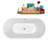 65'' x 28.3'' Freestanding Soaking Acrylic Bathtub-95288310