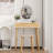 Angeligue Vanity Table Set with Adjustable Brightness Mirror and Cushioned Stool-665542144