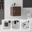 Meuble-lavabo flottant avec lavabo, porte à fermeture en douceur, lavabo en céramique, contreplaqué-1983111561-1983111563