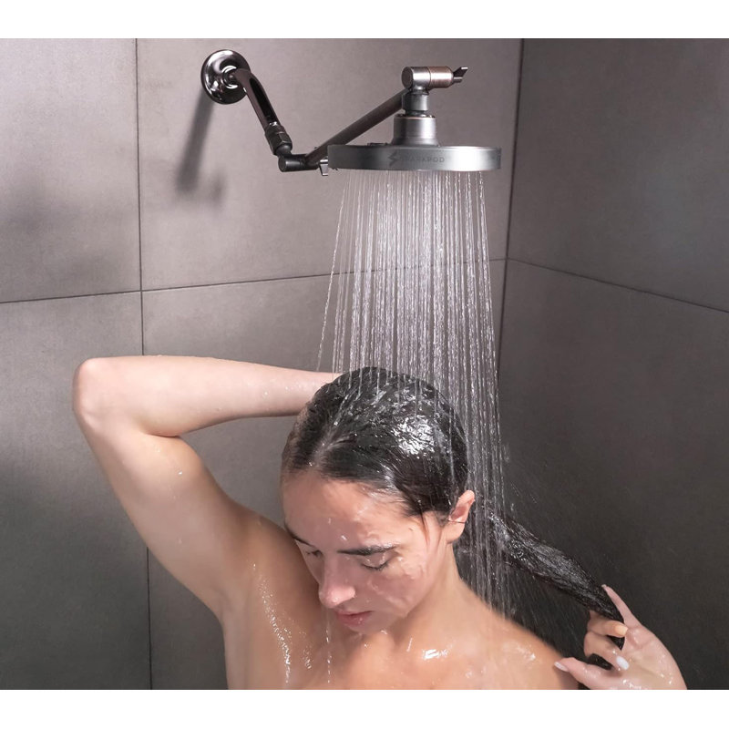 Oil-Rubbed Bronze Adjustable Rain Shower Head with Filter
