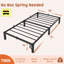 Cadre de lit simple en métal 10 po - Assemblage sans vis, lit plateforme à profil bas, sans sommier, acier robuste-1502695908
