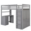 Lit mezzanine avec tiroirs, bureau et garde-robe-793951628-793951627